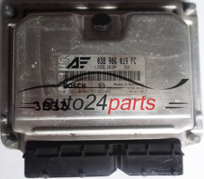 ECU ENGINE CONTROLLER VW VOLKSWAGEN SHARAN SEAT ALHAMBRA 1.9 TDI 038906019FC