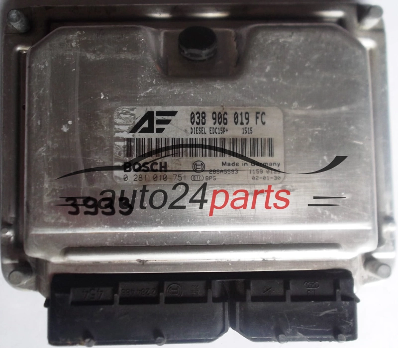 ECU ENGINE CONTROLLER VW VOLKSWAGEN SHARAN SEAT ALHAMBRA 1.9 TDI 038906019FC
