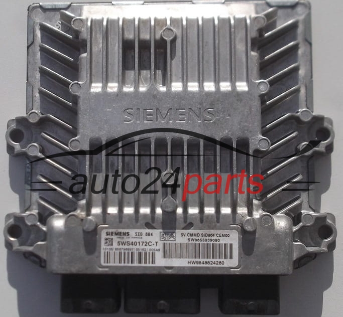 Μονάδα Ελέγχου Κινητήρα CITROEN JUMPER 3.0 HDI SIEMENS 5WS40172C-T,  HW 9648624280, SW 9655939080