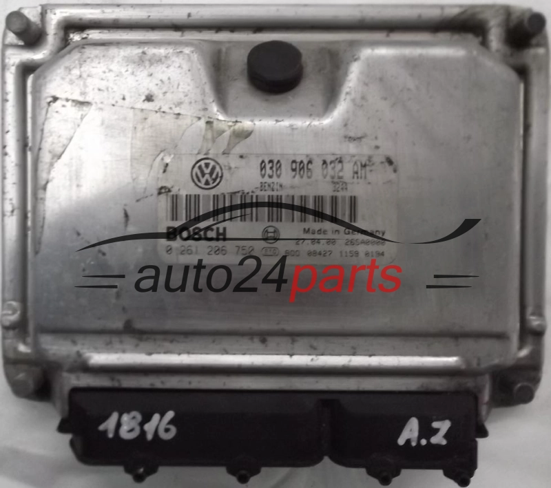 VW VOLKSWAGEN POLO 1.0 030906032AM, 030 906 032 AM, BOSCH 0261206750, 0 261 206 750 