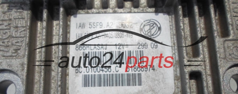 ECU ENGINE CONTROLLER FIAT GRANDE PUNTO 1.4 IAW 5SF9.A2, IAW5SF9A2, 51868974 