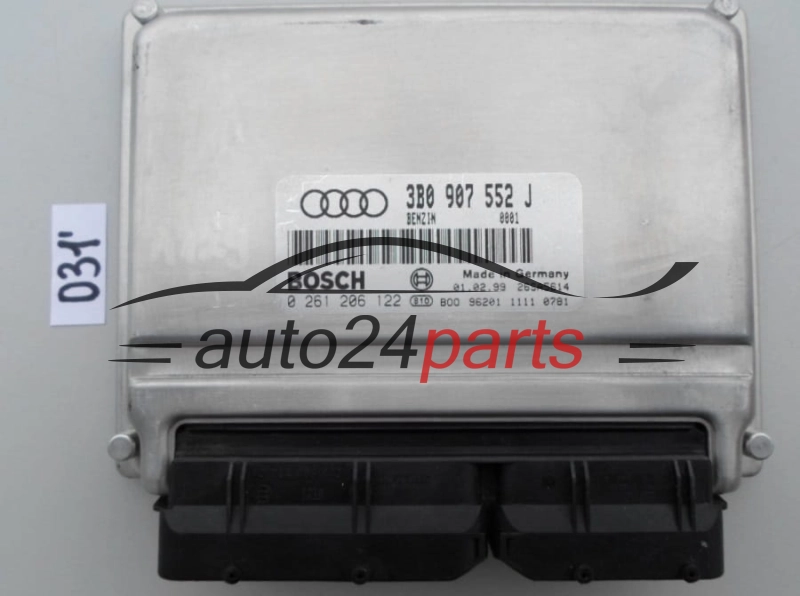 KOMPUTER STEROWNIK SILNIKA AUDI A4 A6 2.4 BOSCH 0 261 206 122, 3B0 907 552 J