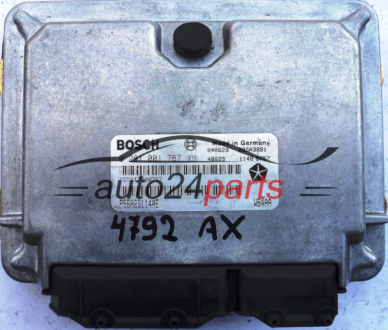 Μονάδα Ελέγχου Κινητήρα JEEP GRAND CHEROKEE 3.1 TD BOSCH 0 281 001 767, 0281001767, P56029114AE, WB4AA