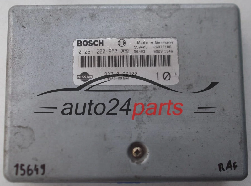 KOMPUTER STEROWNIK SILNIKA NISSAN MICRA 1.0, BOSCH 0 261 200 957, BOSCH 0261200957, 23710 99B00, 2371099B00