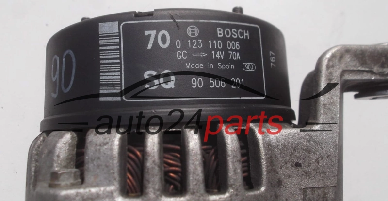 Alternatore OPEL VECTRA B 2.0 DTI DTL BOSCH 0 123 110 006, 90 506 201 SQ