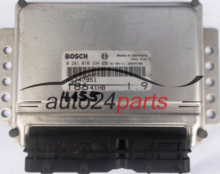 KOMPUTER STEROWNIK SILNIKA FIAT MULTIPLA 1.9 JTD BOSCH 0281010334, 0 281 010 334, 46747951 18641HB 28SA4786