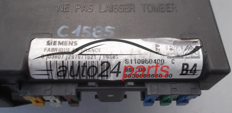 CONTROL MODULE BSI CITROEN PEUGEOT SIEMENS S110950400 C 