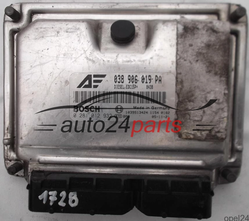 calculateur moteur pour vw volkswagen sharan, seat alhambra 1.9 tdi