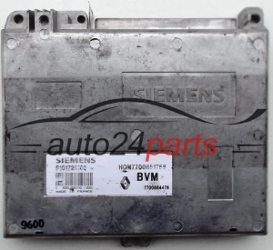 CENTRALINA MOTORE RENAULT CLIO 1.2, SIEMENS S101729103 H, S101729103H, HOM7700851758, 7700864476