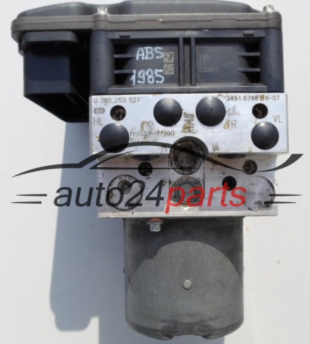 ABS PUMPE BLOCK HYDRAULIKPUMPE STEUERGERAT BMW E70/71 BOSCH 0 265 250 527,  3451 6780126-07