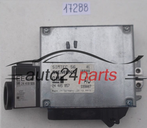 CALCULATEUR MOTEUR OPEL VECTRA 2.0 SIEMENS 5WK9 0000, 5WK90000, GM 24 405 857 AU, 24405857 AU, 24405857AU