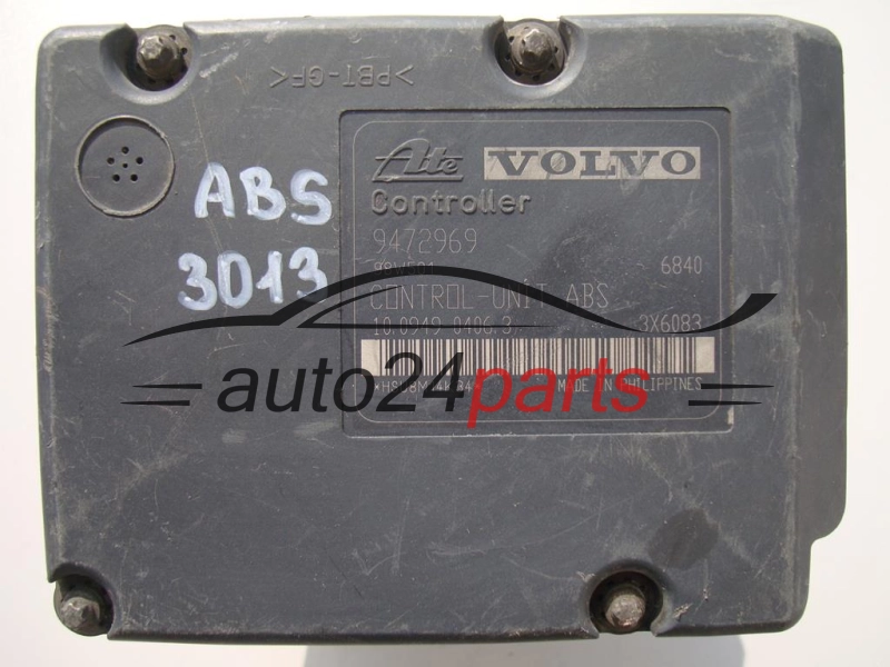 ABS PUMP VOLVO V70 9472968, 10.0204-0062.4, 10020400624, 161291, 9472969, 10.0949-0406.3, 10094904063