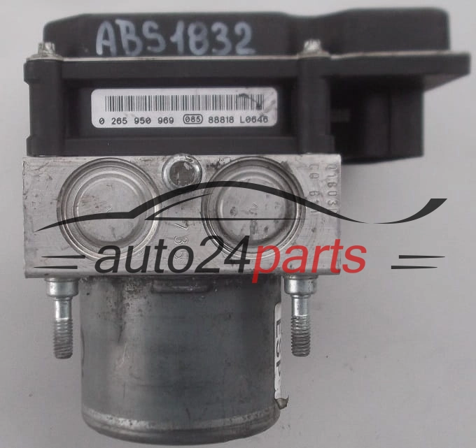 POMPE HYDRAULIQUE ET CALCULATEUR d'ABS FIAT 500 BOSCH 0 265 230 283, 518 212 73