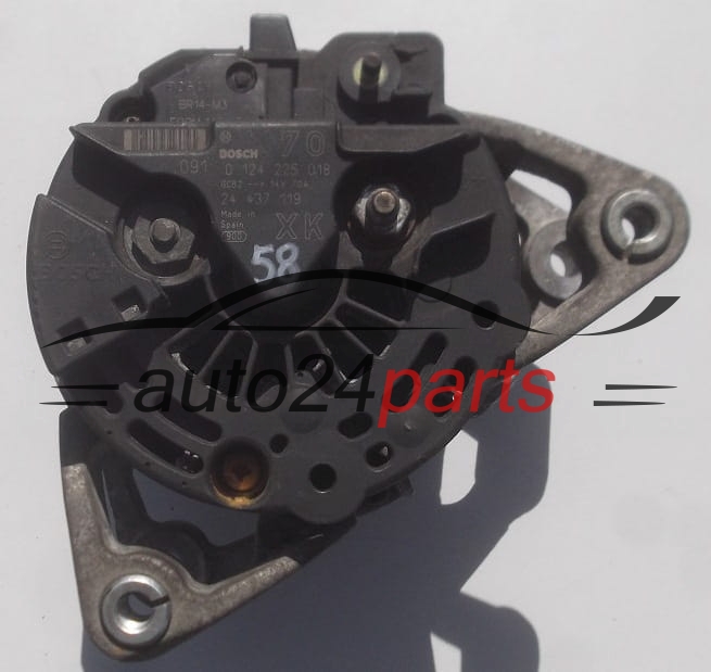 Alternator  OPEL 1.0 1.2 BOSCH 0 124 225 018,  24 437 119 XK