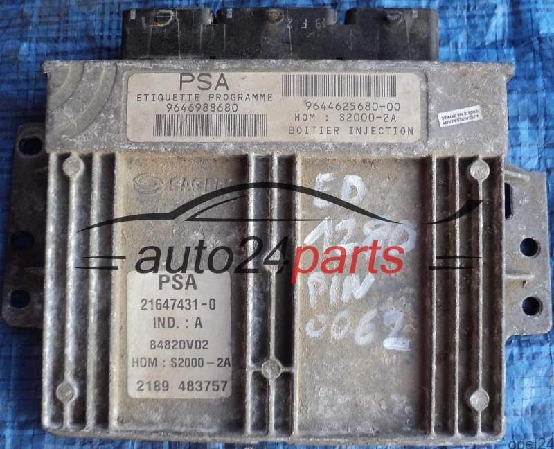 calculateur moteur pour peugeot 206 1.4 8v