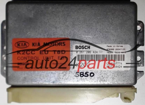 KOMPUTER STEROWNIK SILNIKA KIA CARENS 1.8 16V BOSCH 0 261 206 424, 0261206424, K2CC - 5850