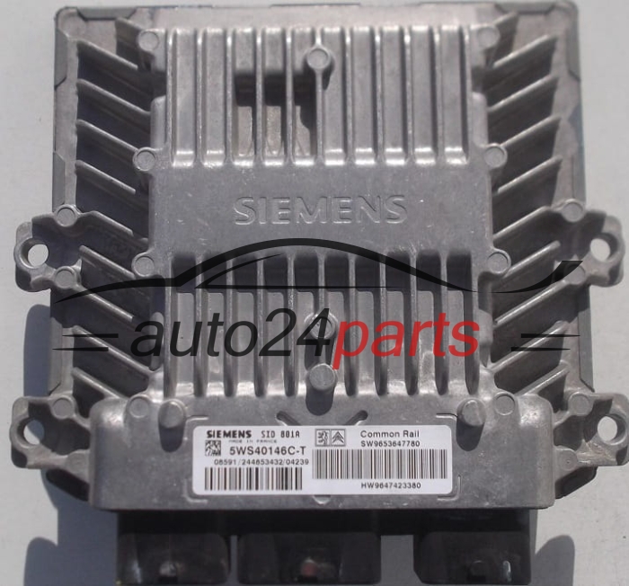 Μονάδα Ελέγχου Κινητήρα CITROEN BERLINGO PEUGEOT PARTNER 2.0 HDI SIEMENS 5WS40146C-T, 5WS40146CT, SW9653647780, HW9647423380, SID 801A