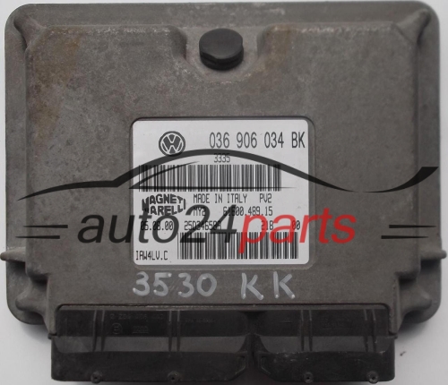 ECU ENGINE CONTROLLER SKODA FABIA 1.4 AUB 036906034BK, 036 906 034 BK, 61600.489.19, 6160048919, IAW4LV.C, IAW4LVC