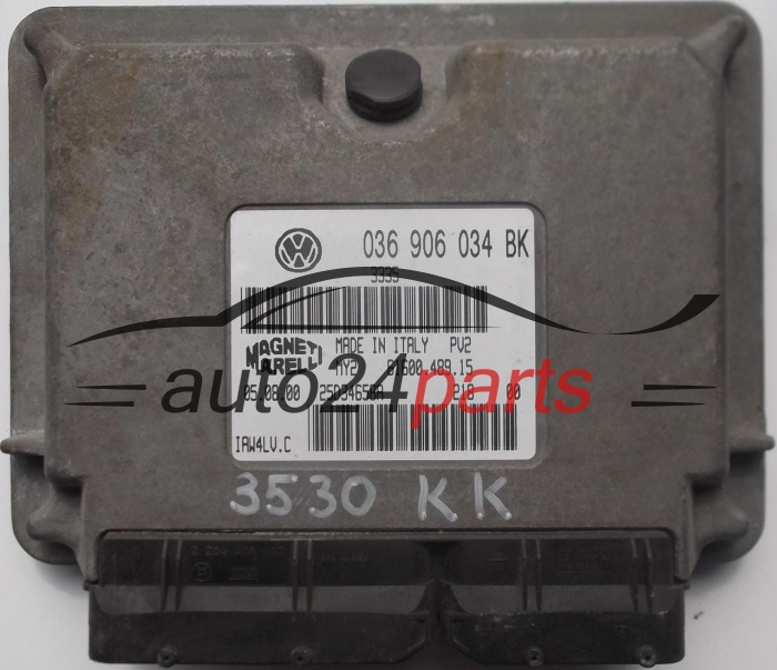 ECU ENGINE CONTROLLER SKODA FABIA 1.4 AUB 036906034BK, 036 906 034 BK, 61600.489.19, 6160048919, IAW4LV.C, IAW4LVC