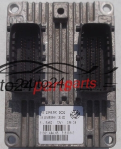 CALCULATEUR MOTEUR FIAT 500 1.2 MAGNETI MARELLI IAW 5SF8.MR, IAW5SF8MR, 51819346, 61601.444.05, 6160144405 