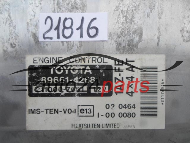 CENTRALINA MOTORE TOYOTA RAV 4 89661-42681, 8966142681, 211000-7651, 2110007651, 1AZ-FE