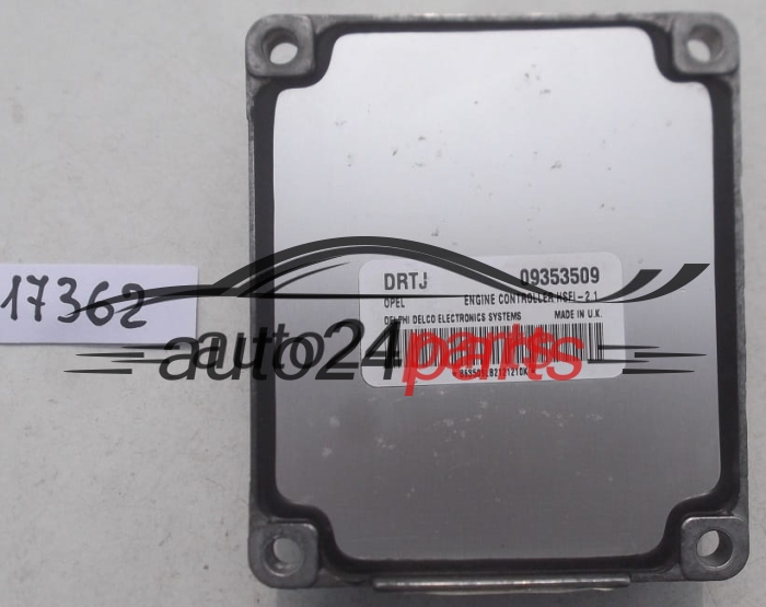 ECU CENTRALITA DE MOTOR OPEL ASTRA G CORSA C ZAFIRA A DELPHI DELCO 09353509 DRTJ, 09353509DRTJ, HSFI-2.1