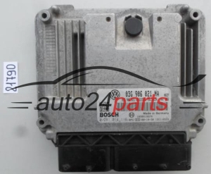 KOMPUTER STEROWNIK SILNIKA VW VOLKSWAGEN GOLF 1.9 TDI 03G906021NA, 03G 906 021 NA, BOSCH 0281014116, 0 281 014 116, DIESEL EDC16U34 2761 1039S27346 - 21790, 8758 IMMO.