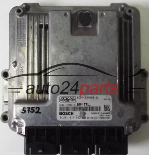ECU CENTRALITA DE MOTOR FORD MONDEO 2.0 TDCI BOSCH 0281014832, 0 281 014 832, 8G9112A650EL, 8G91-12A650-EL 8FML 