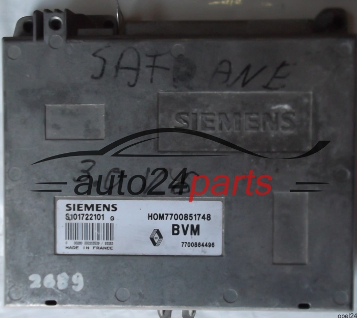 ΜΟΝΑΔΑ ΕΛΕΓΧΟΥ ΚΙΝΗΤΗΡΑ RENAULT SAFRANE 3.0 SIEMENS S101722101G, HOM7700851748 BVM 7700851748 7700864496 