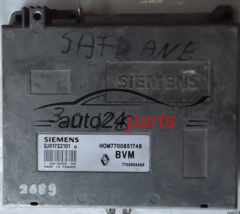 ΜΟΝΑΔΑ ΕΛΕΓΧΟΥ ΚΙΝΗΤΗΡΑ RENAULT SAFRANE 3.0 SIEMENS S101722101G, HOM7700851748 BVM 7700851748 7700864496 