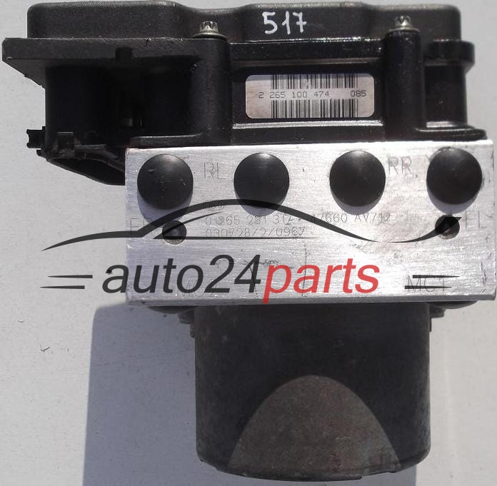 ABS CENTRALINA POMPA NISSAN PRIMERA BOSCH 0 265 231 317, 0265231317, 47660 AV712, 47660AV712, 0 265 800 334, 0265800334