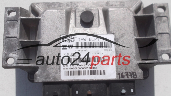 KOMPUTER STEROWNIK SILNIKA CITROEN PEUGEOT 2.0 IAW 6LP1.11, IAW6LP111, 16.560.054, 16560054, 9650623180, 16.661.074, 16661074, 9653067080
