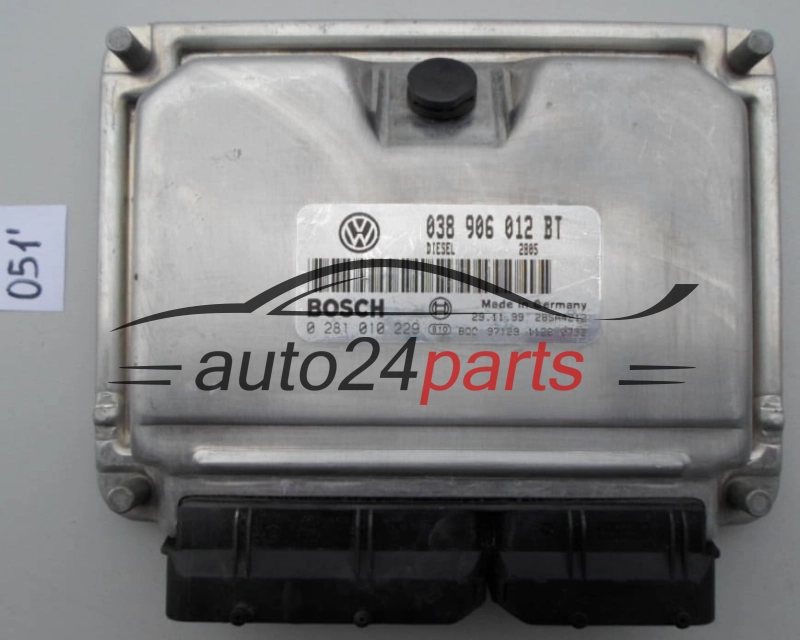 Centralita de motor Seat Leon Toledo 1.9 TDI AHF 038906012BT Bosch 0281010229 Diésel EDC15UM+ 2805 28SA4212