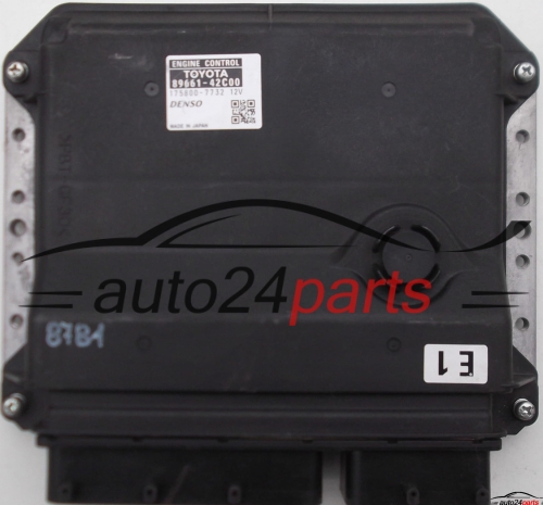 MOTORSTEUERGERÄT ECU STEUERGERAT TOYOTA RAV4 AVENSIS 2.2, 89661-42C00