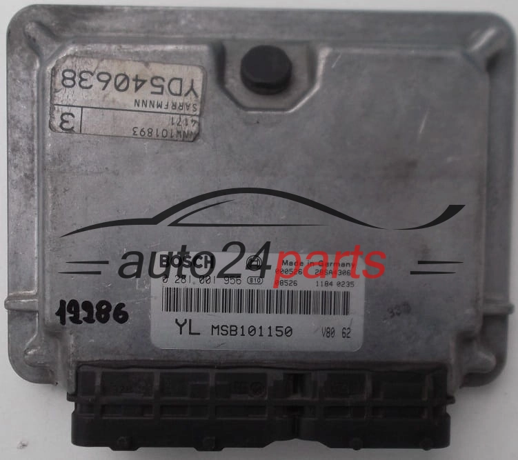  KOMPUTER STEROWNIK SILNIKA ROVER 25 45 MG ZR 2.0 BOSCH 0281001956