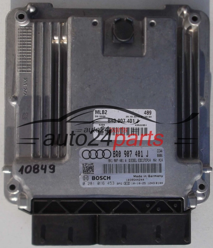 ECU CENTRALITA DE MOTOR AUDI A4 A5 3.0 TDI BOSCH 0 281 016 453, 0281016453, 8R0 907 401 J, 8R0907401J, 8K1907401A