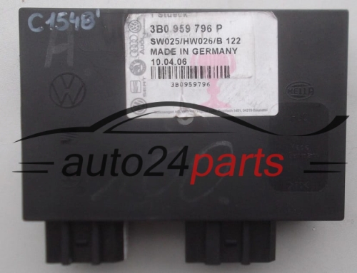CENTRALKA MODUL STEROWNIK KOMFORTU VOLKSWAGEN SEAT SKODA HELLA 5DK 007 697-01,  3B0 959 796 P