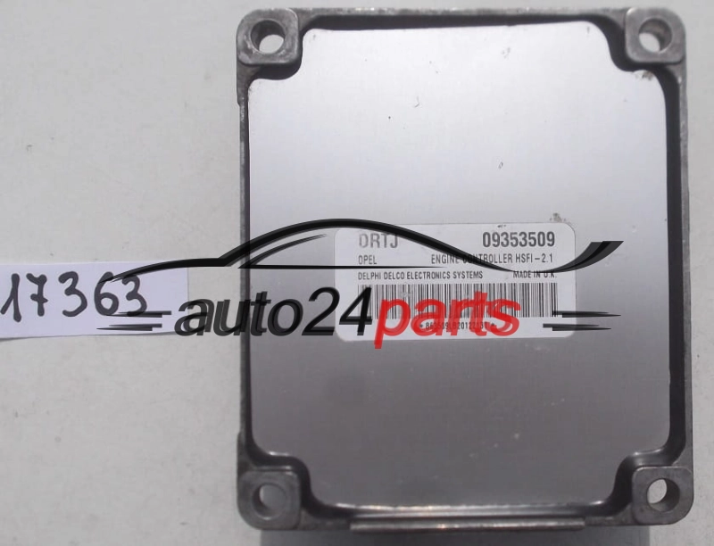 Μονάδα Ελέγχου Κινητήρα OPEL ASTRA G CORSA C ZAFIRA A DELPHI DELCO 09353509 DRTJ, 09353509DRTJ, HSFI-2.1