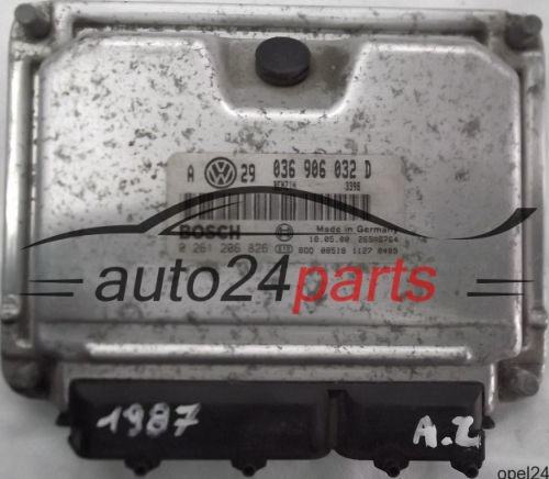 MOTORSTEUERGERÄT ECU STEUERGERÄT VW VOLKSWAGEN GOLF 1.4 036906032D, 036 906 032 D, BOSCH 0261206826, 0 261 206 826 