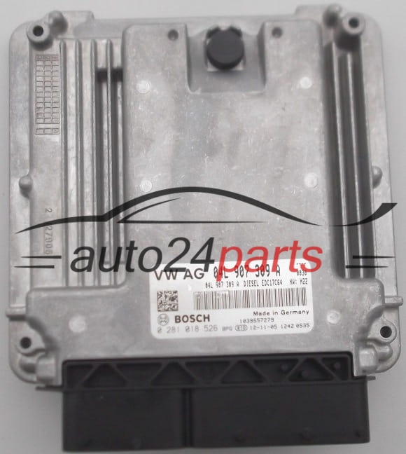 Μονάδα Ελέγχου Κινητήρα AUDI VOLKSWAGEN 2.0 TDI BOSCH 0 281 018 526, 04L 907 309 A