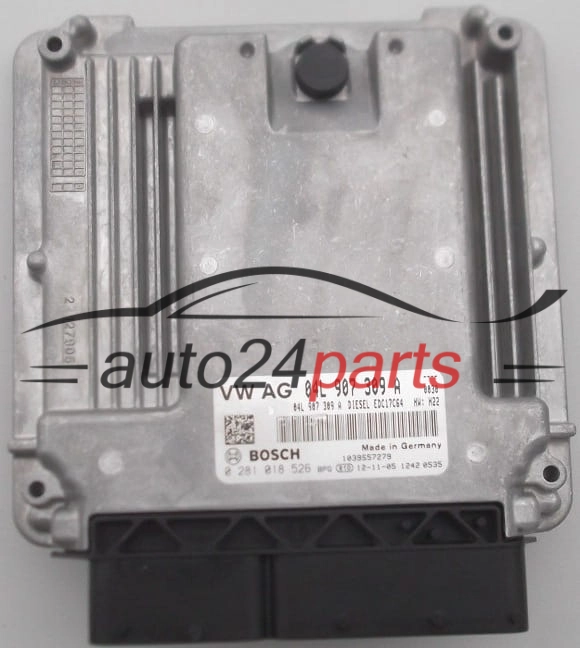 Μονάδα Ελέγχου Κινητήρα AUDI VOLKSWAGEN 2.0 TDI BOSCH 0 281 018 526, 04L 907 309 A