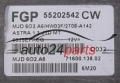 MOTORSTEUERGERÄT ECU STEUERGERÄT OPEL ASTRA 1.3 JTD MAGNETI MARELLI MJD 6O2.A6, MJD602A6, FGP 55202542 CW, 55202542CW, 71600.138.02, 7160013802 
