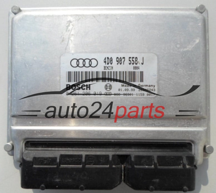 Μονάδα Ελέγχου Κινητήρα AUDI S8 D2 BOSCH 0 261 206 019,  4D0 907 558 J