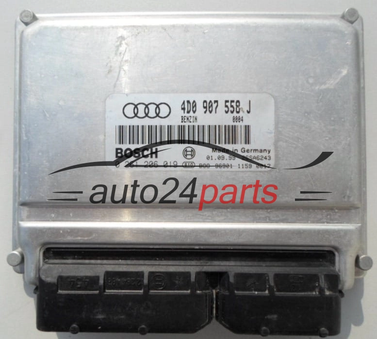 Μονάδα Ελέγχου Κινητήρα AUDI S8 D2 BOSCH 0 261 206 019,  4D0 907 558 J
