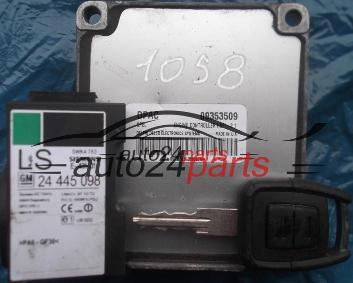 Μονάδα Ελέγχου Κινητήρα OPEL ASTRA G CORSA C ZAFIRA A DELPHI DELCO 09353509 DPAC, 09353509DPAC, HSFI-2.1 