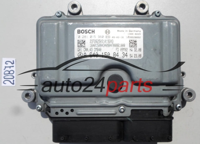 Μονάδα Ελέγχου Κινητήρα MERCEDES W169 BOSCH 0 281 015 960, 0281015960, A 640 150 84 34, A6401508434 