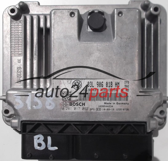 ΜΟΝΑΔΑ ΕΛΕΓΧΟΥ ΚΙΝΗΤΗΡΑ SEAT ALHAMBRA 2.0 TDI 03L906018HM, 03L906018M, BOSCH 0281017092