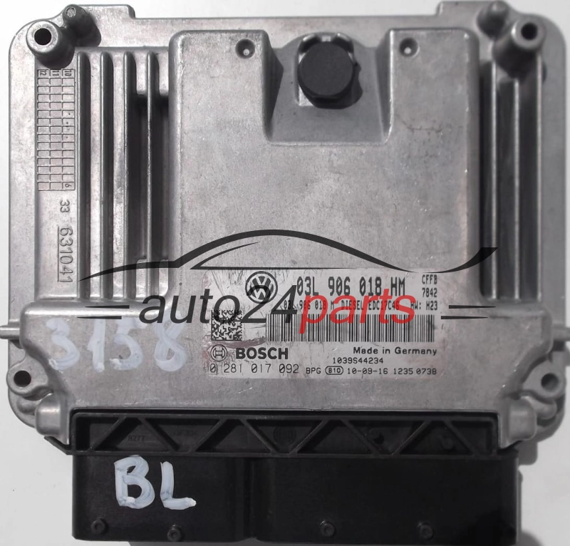 ΜΟΝΑΔΑ ΕΛΕΓΧΟΥ ΚΙΝΗΤΗΡΑ SEAT ALHAMBRA 2.0 TDI 03L906018HM, 03L906018M, BOSCH 0281017092