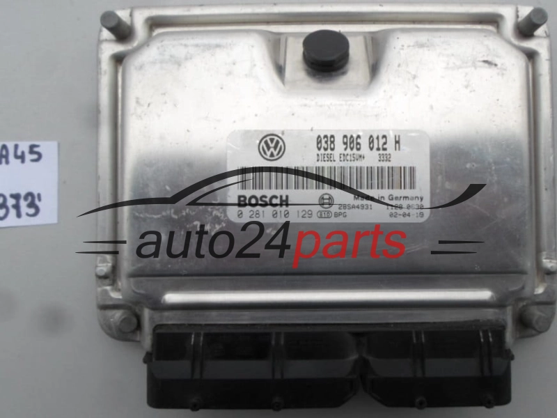 SKODA OCTAVIA 1.9 TDI ALH 038906012H, 038 906 012 H, BOSCH 0 281 010 129, 0281010129, DIESEL EDC15VM+ 3332, 28SA4931