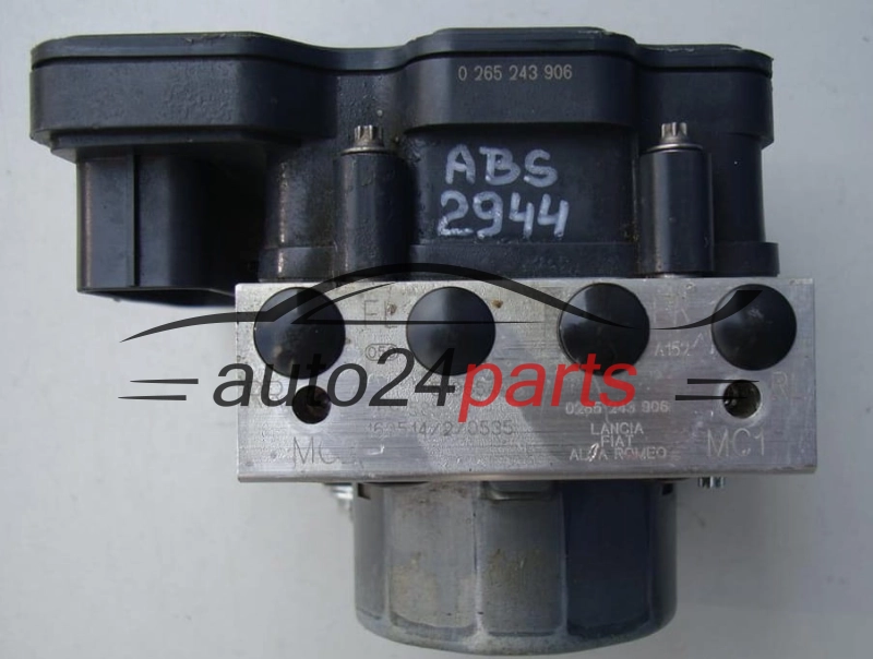 ABS POMPA I STEROWNIK FIAT PANDA 51965448, 0 265 243 906, 0265243906, 0265956367